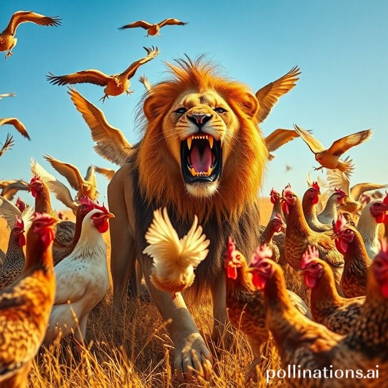 how many chickens does it take to kill a lion